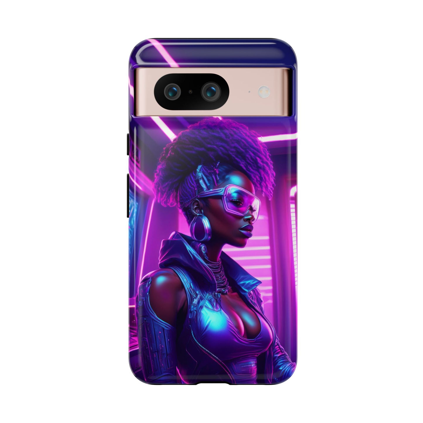 Futuristic Cyberpunk Female Cell Phone Case 004