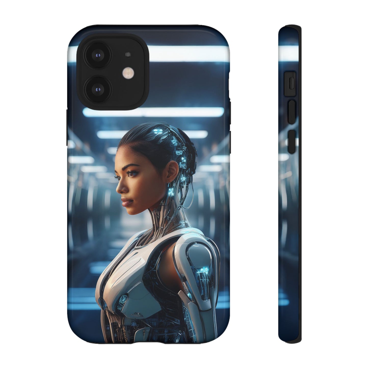 Futuristic Human Android Hybrid Cell Phone Case 002