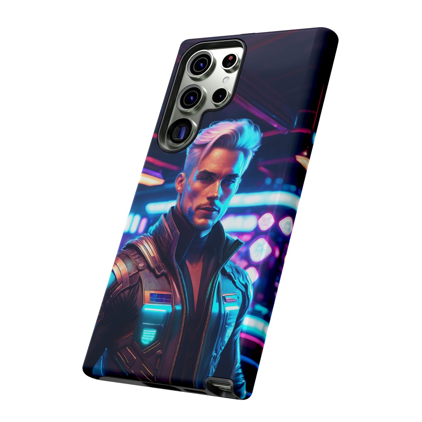 Futuristic Cyberpunk Male Cell Phone Case 008