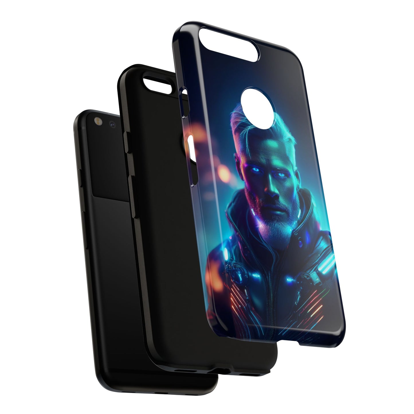 Futuristic Cyberpunk Male Cell Phone Case 023