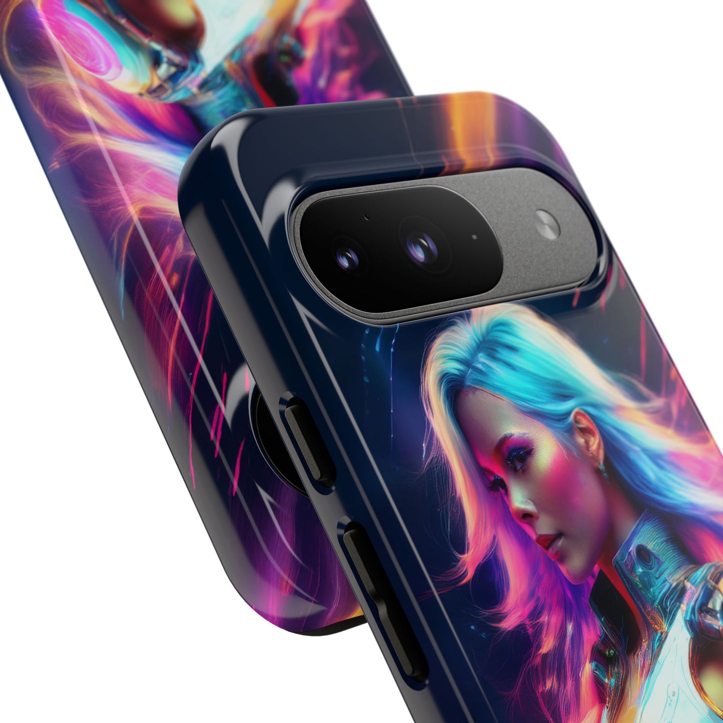 Futuristic Cyberpunk Female Cell Phone Case 012