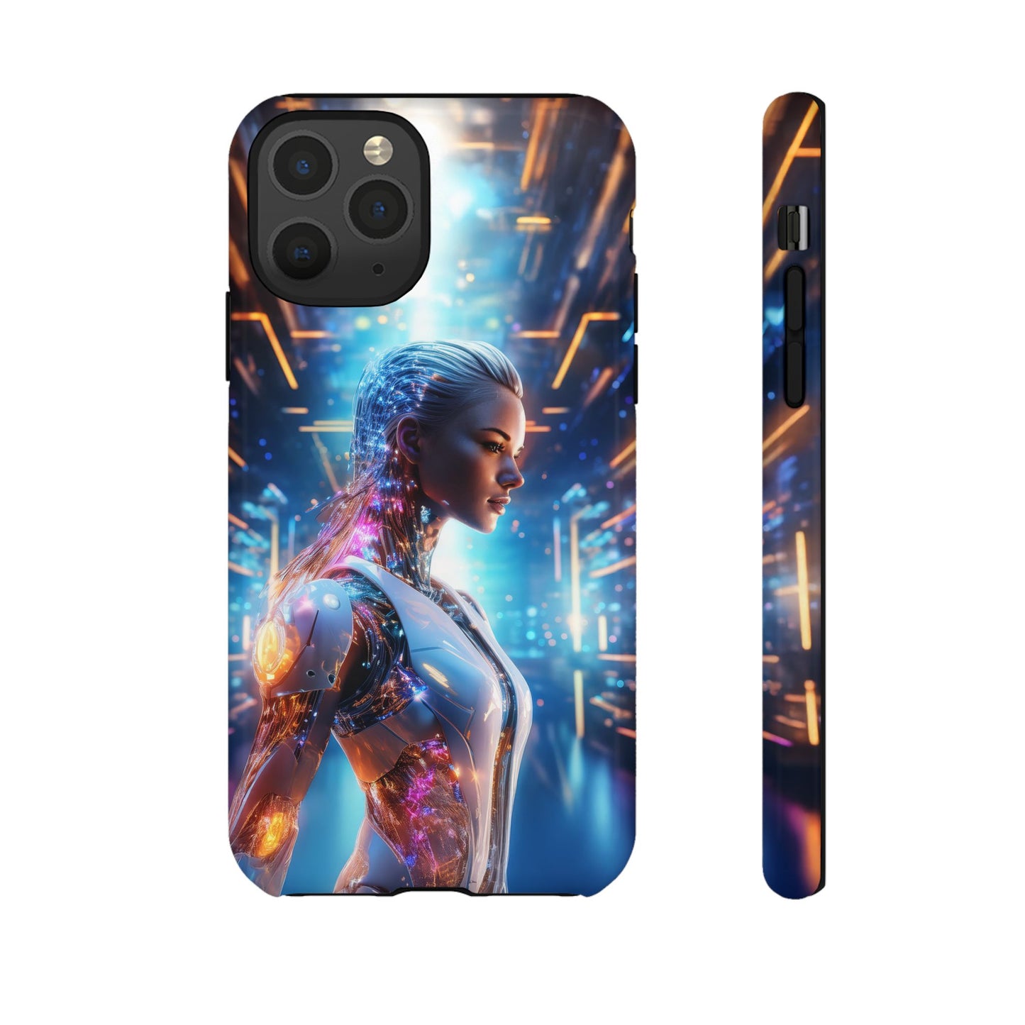 Futuristic Human Android Hybrid Cell Phone Case 008