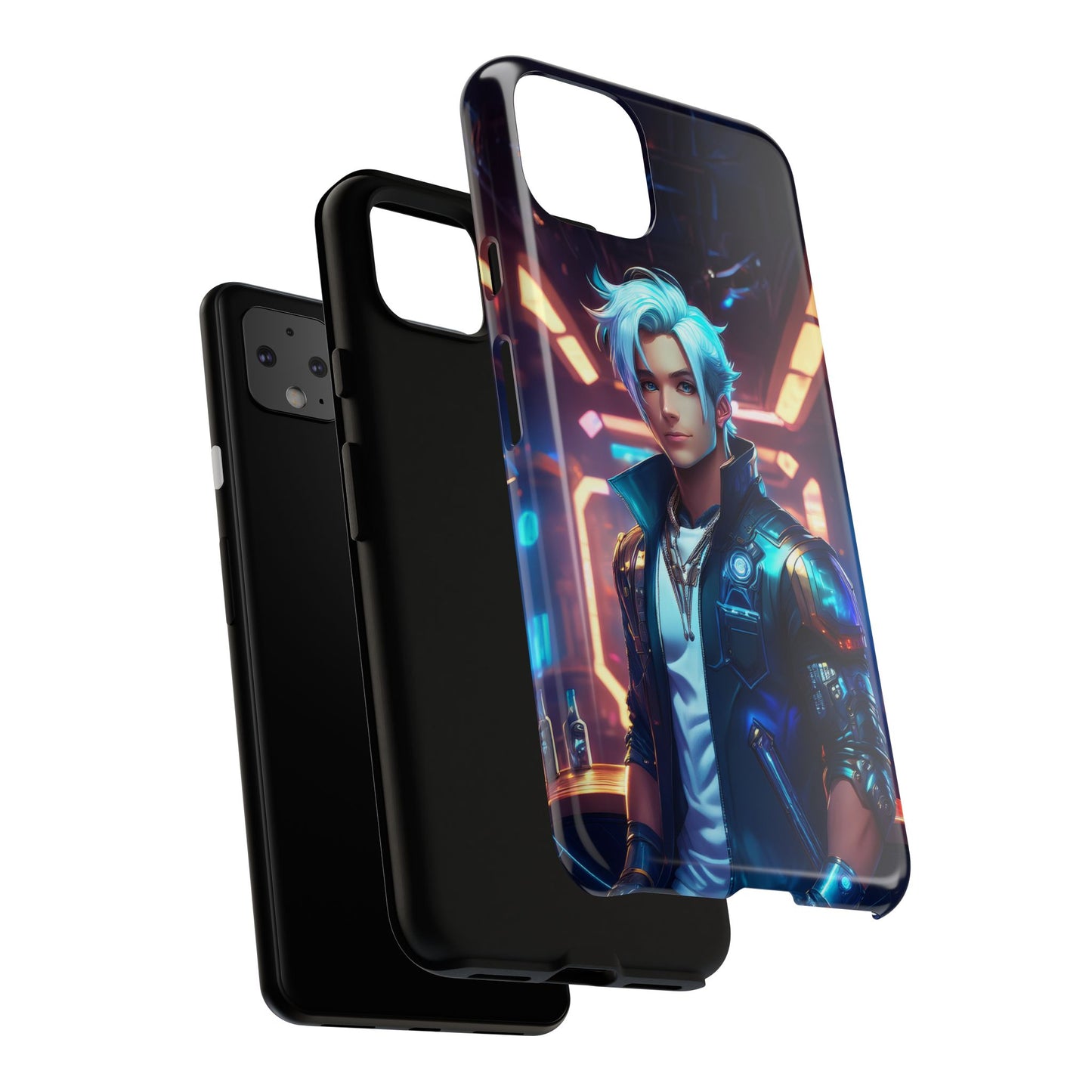 Futuristic Cyberpunk Male Cell Phone Case 009