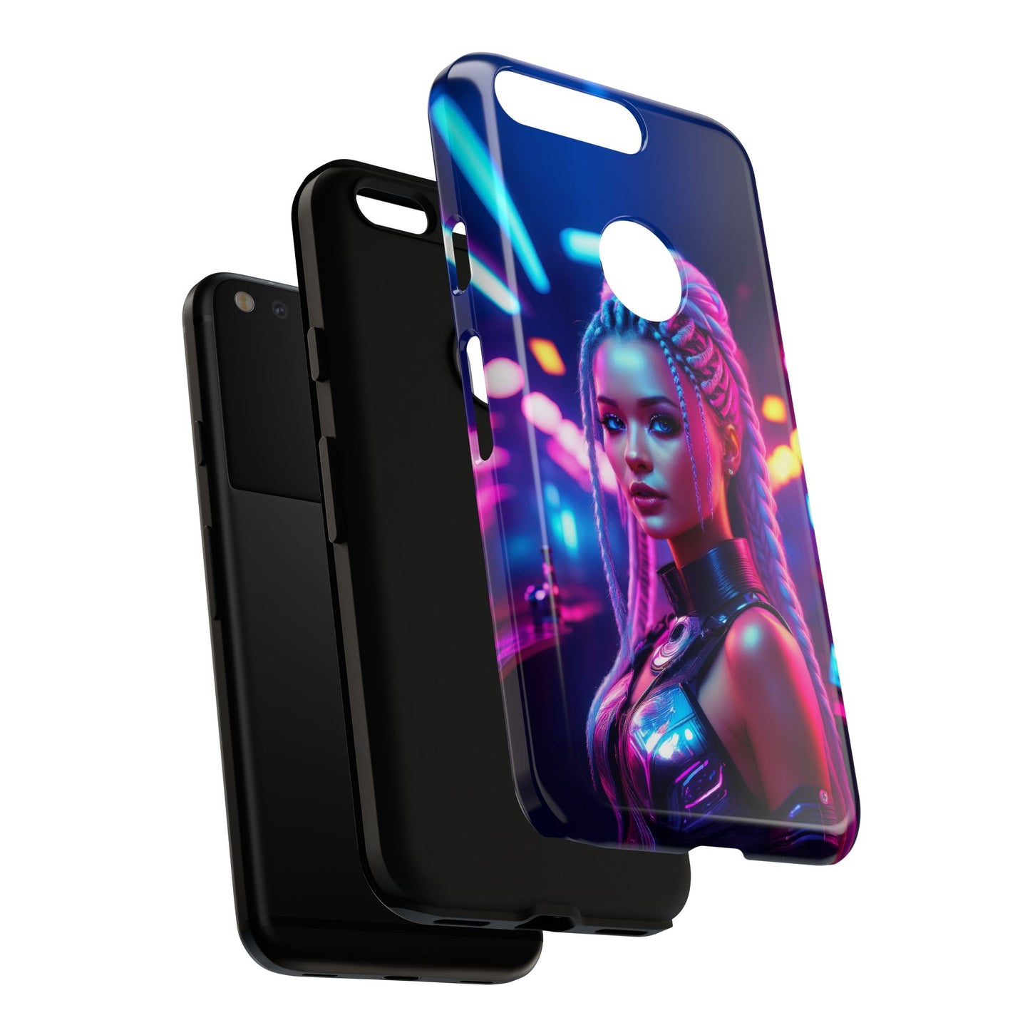 Futuristic Cyberpunk Female Cell Phone Case 007