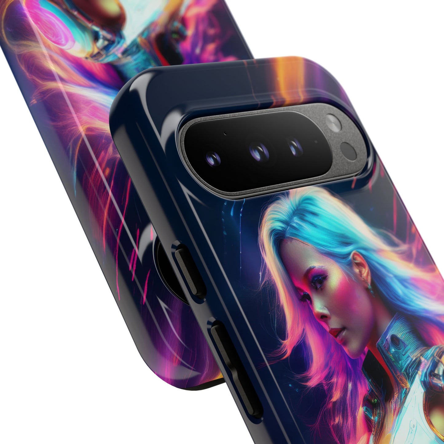 Futuristic Cyberpunk Female Cell Phone Case 012