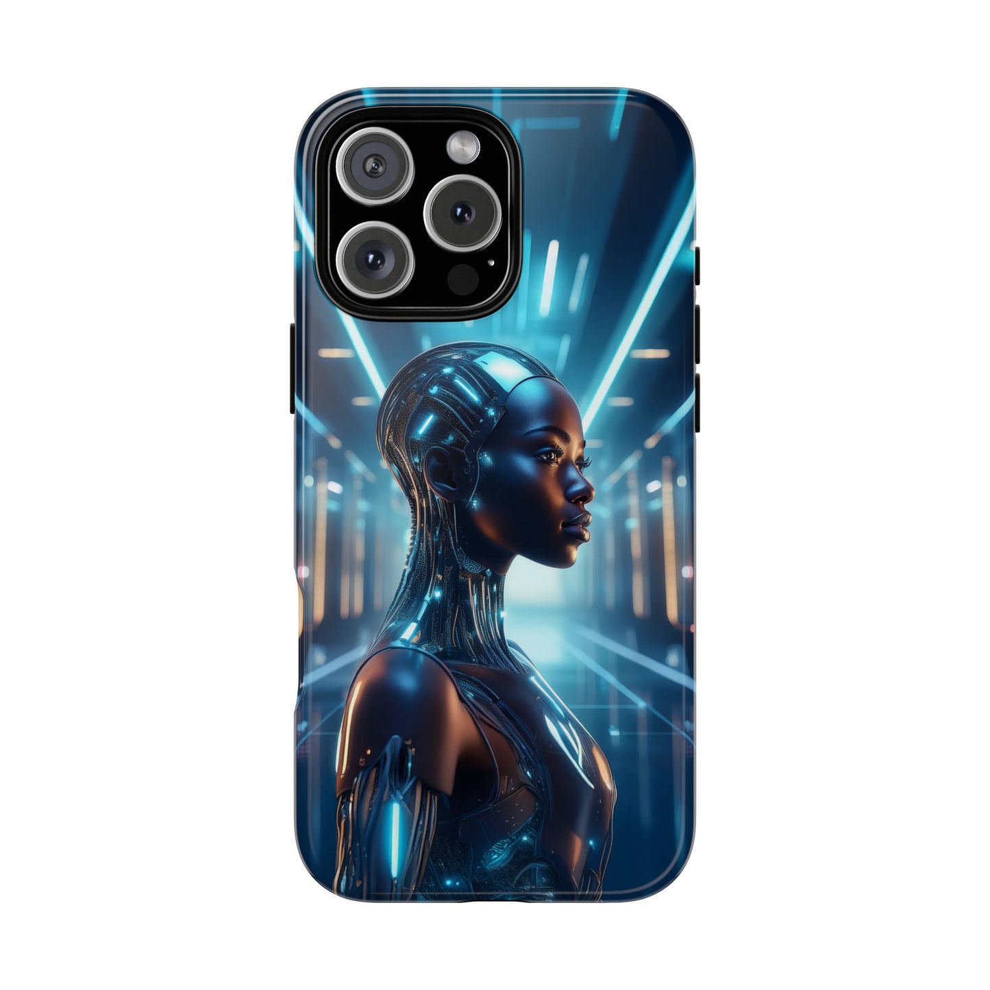 Futuristic Human Android Hybrid Cell Phone Case 003