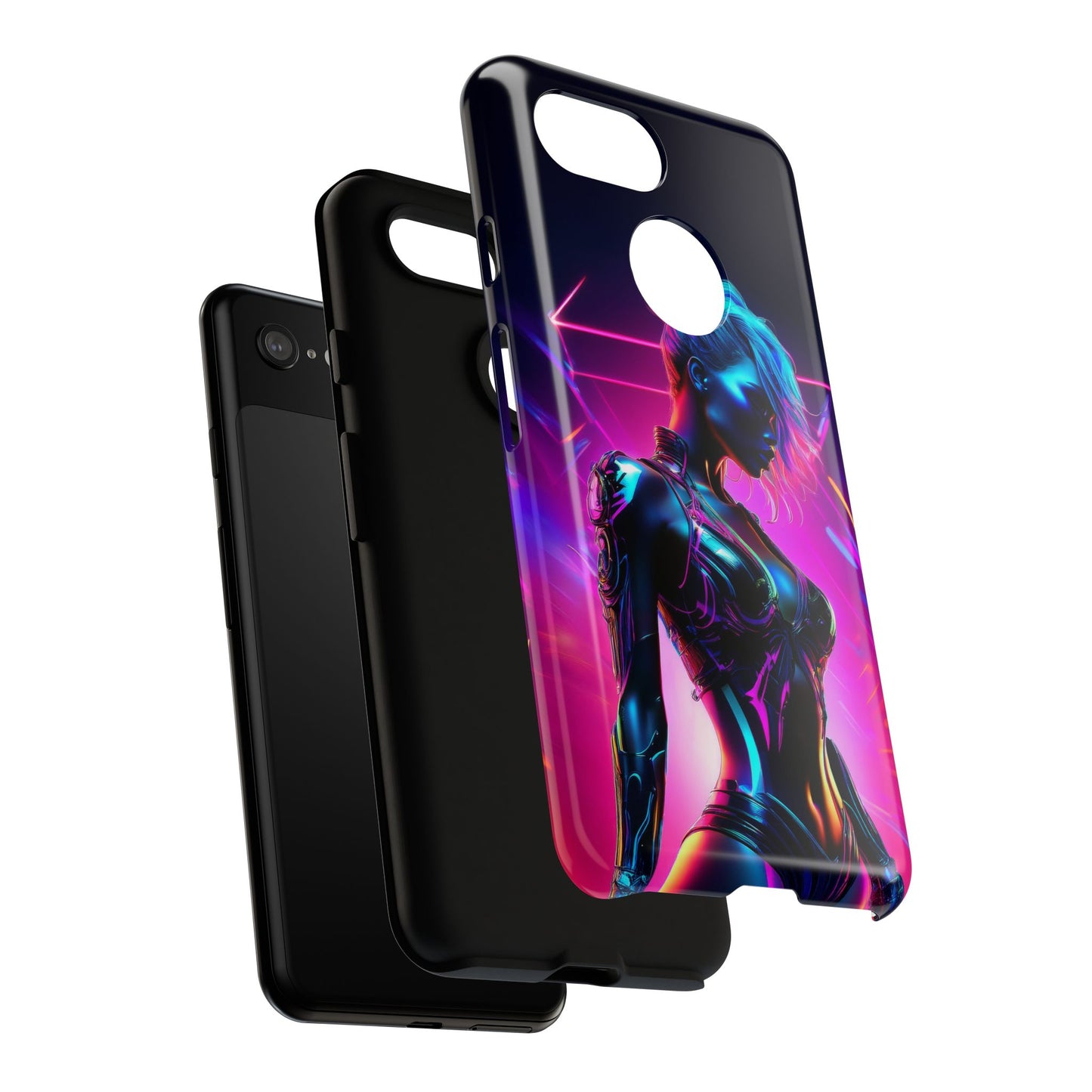 Futuristic Cyberpunk Female Cell Phone Case 017