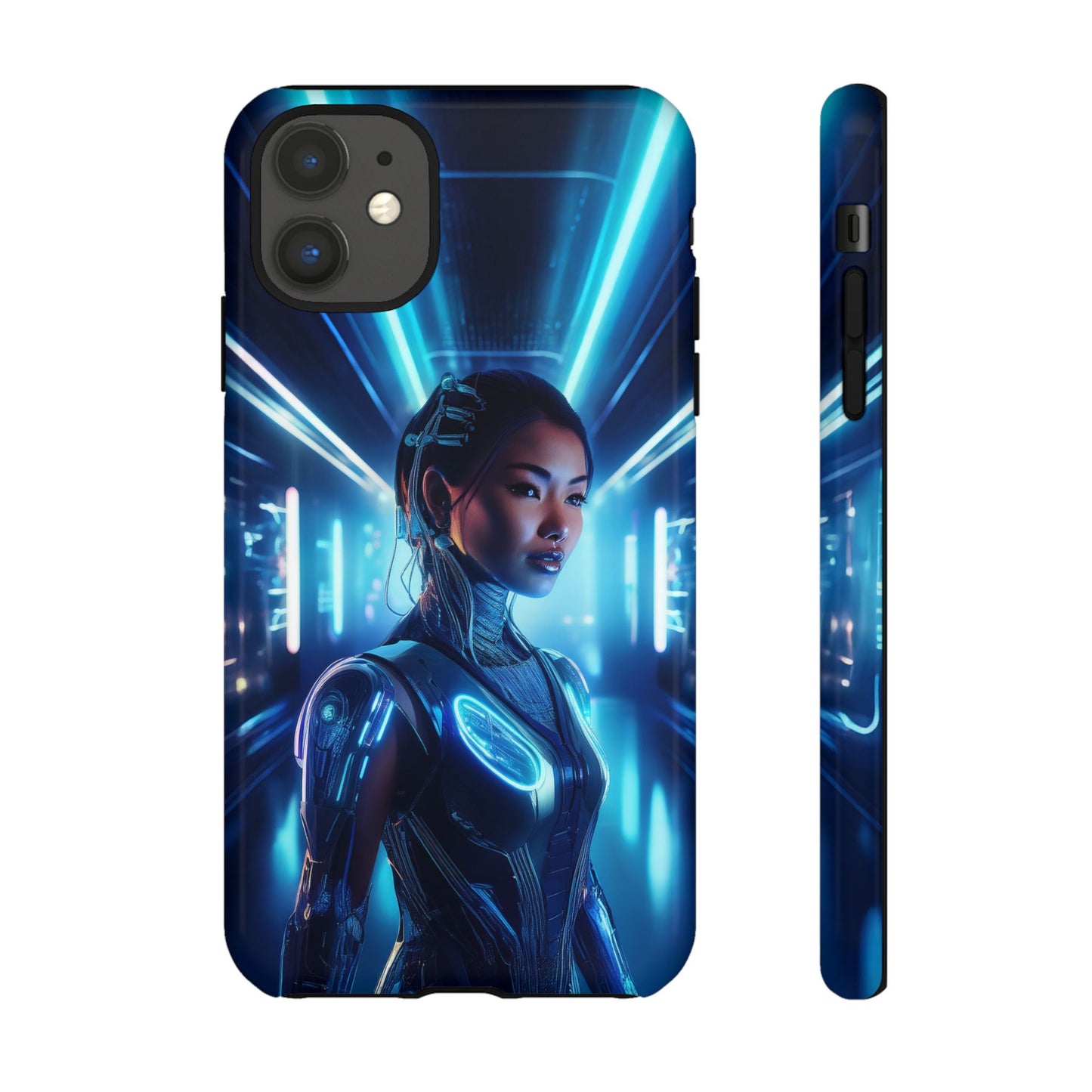 Futuristic Human Android Hybrid Cell Phone Case 004