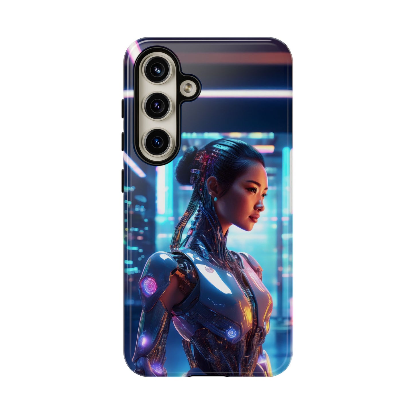 Futuristic Human Android Hybrid Cell Phone Case 013