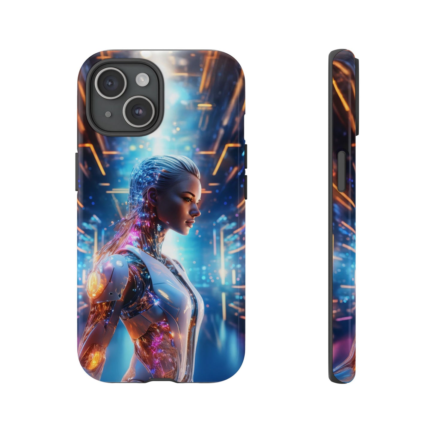 Futuristic Human Android Hybrid Cell Phone Case 008