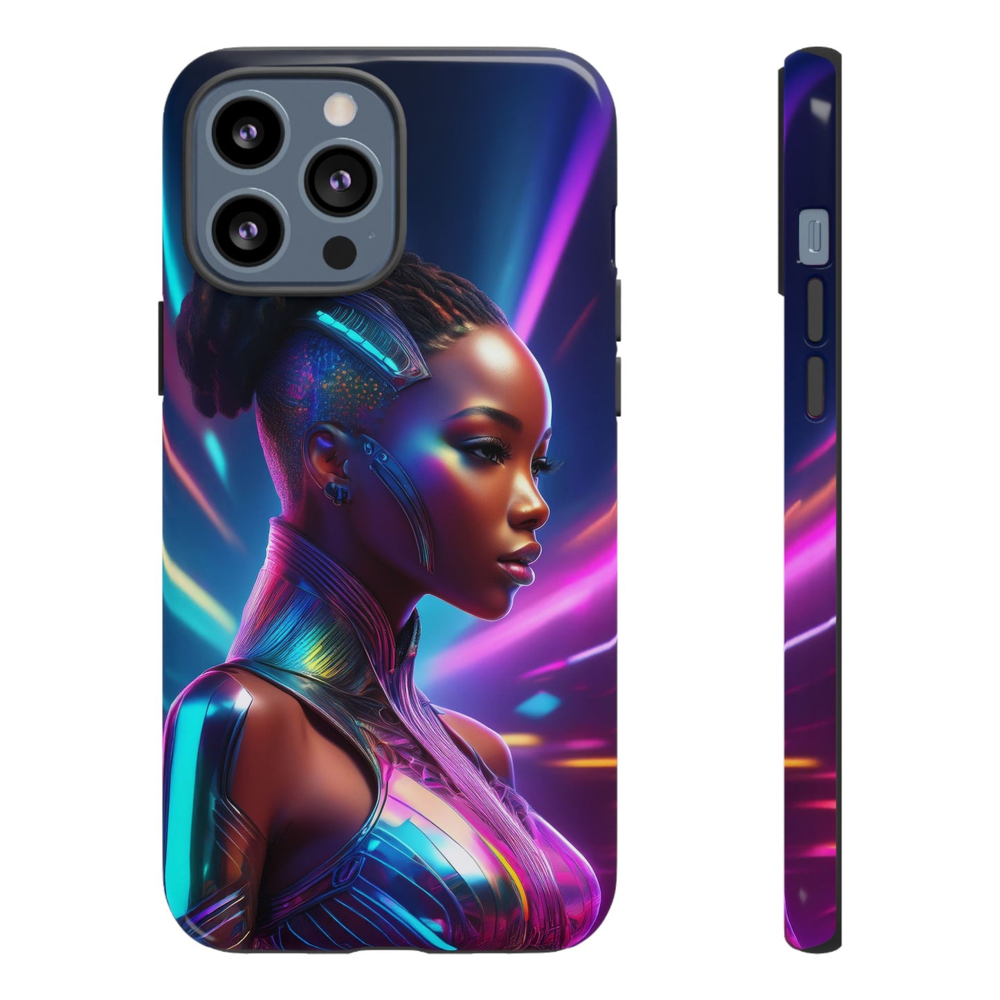 Futuristic Cyberpunk Female Cell Phone Case 014