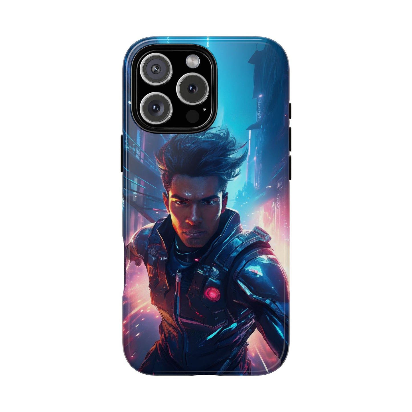 Futuristic Cyberpunk Male Cell Phone Case 017