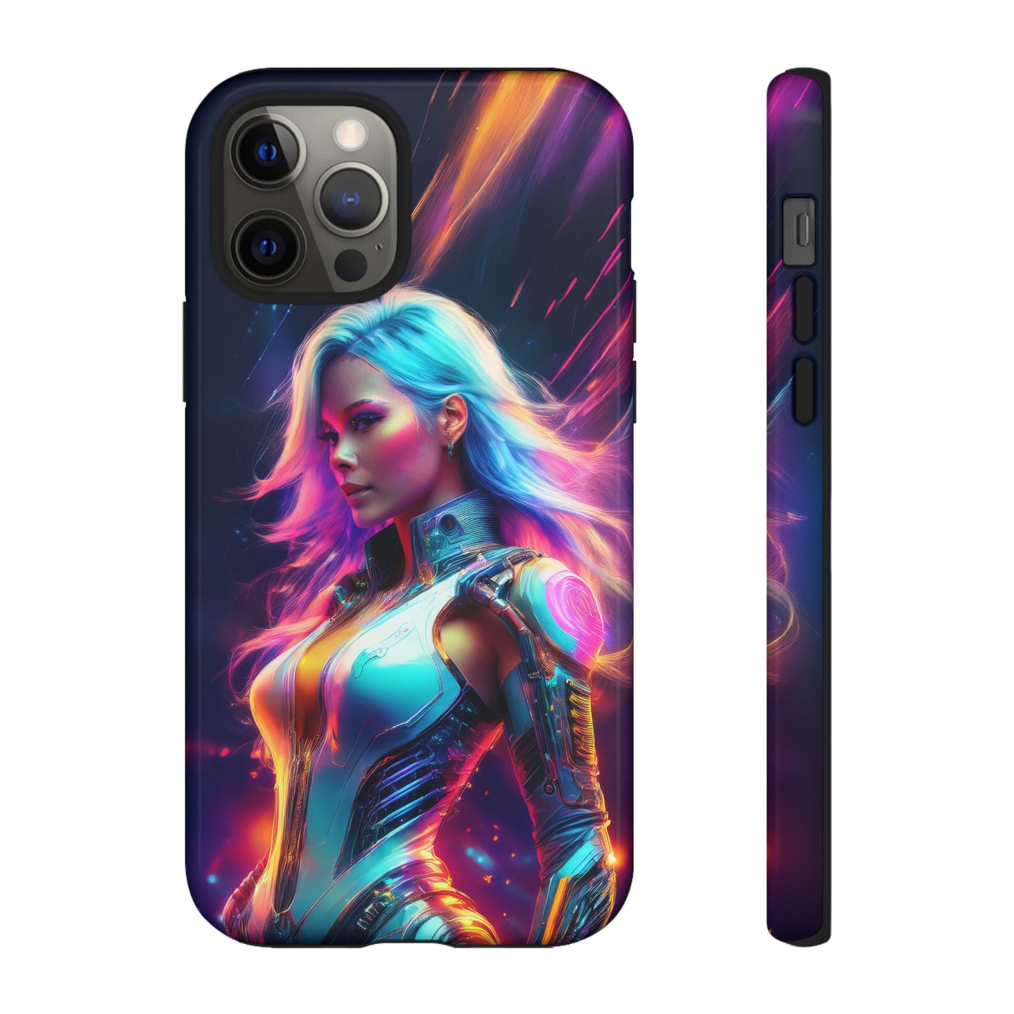 Futuristic Cyberpunk Female Cell Phone Case 012