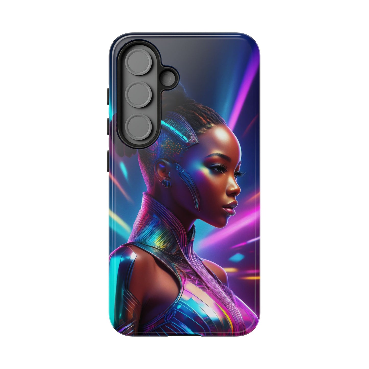 Futuristic Cyberpunk Female Cell Phone Case 014