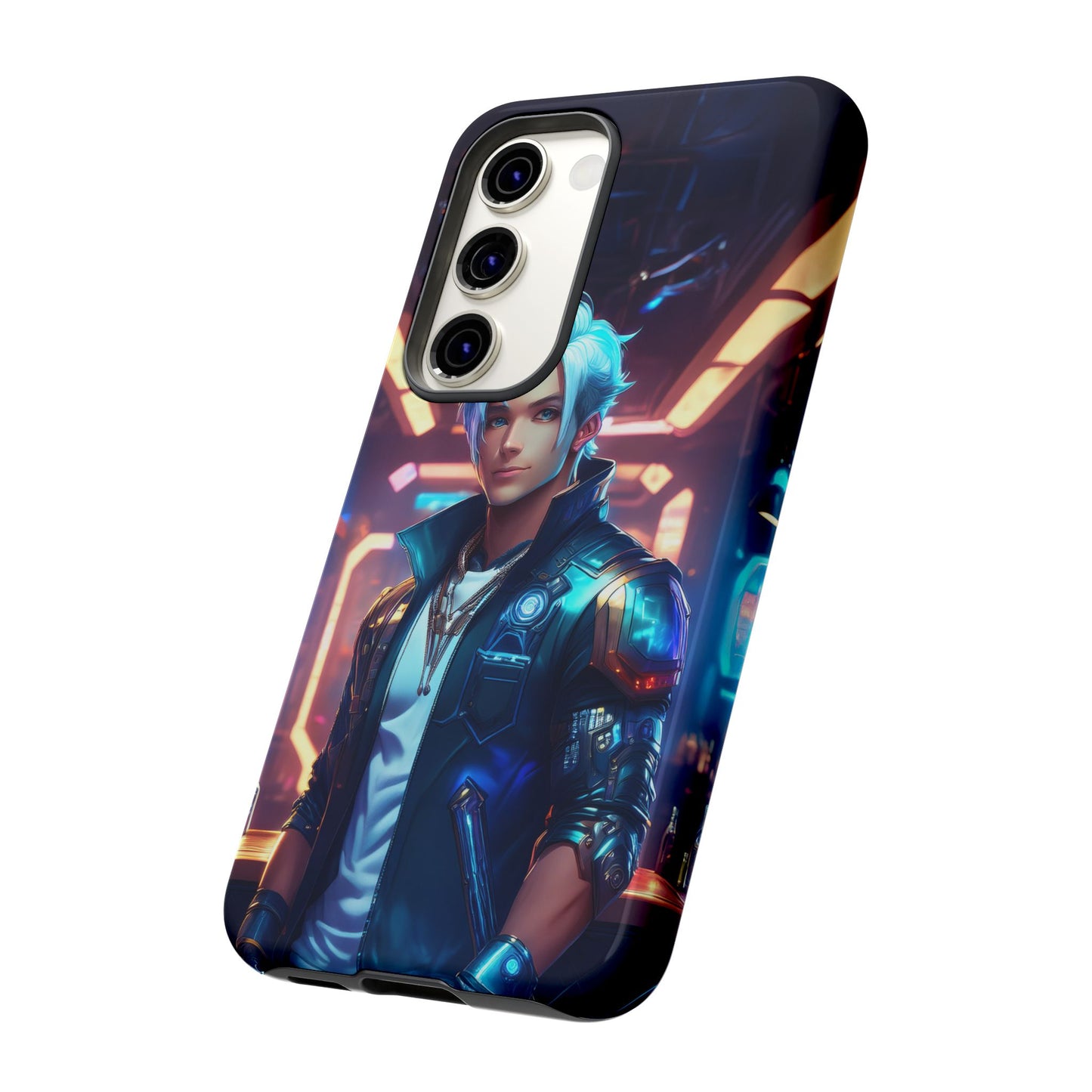 Futuristic Cyberpunk Male Cell Phone Case 009