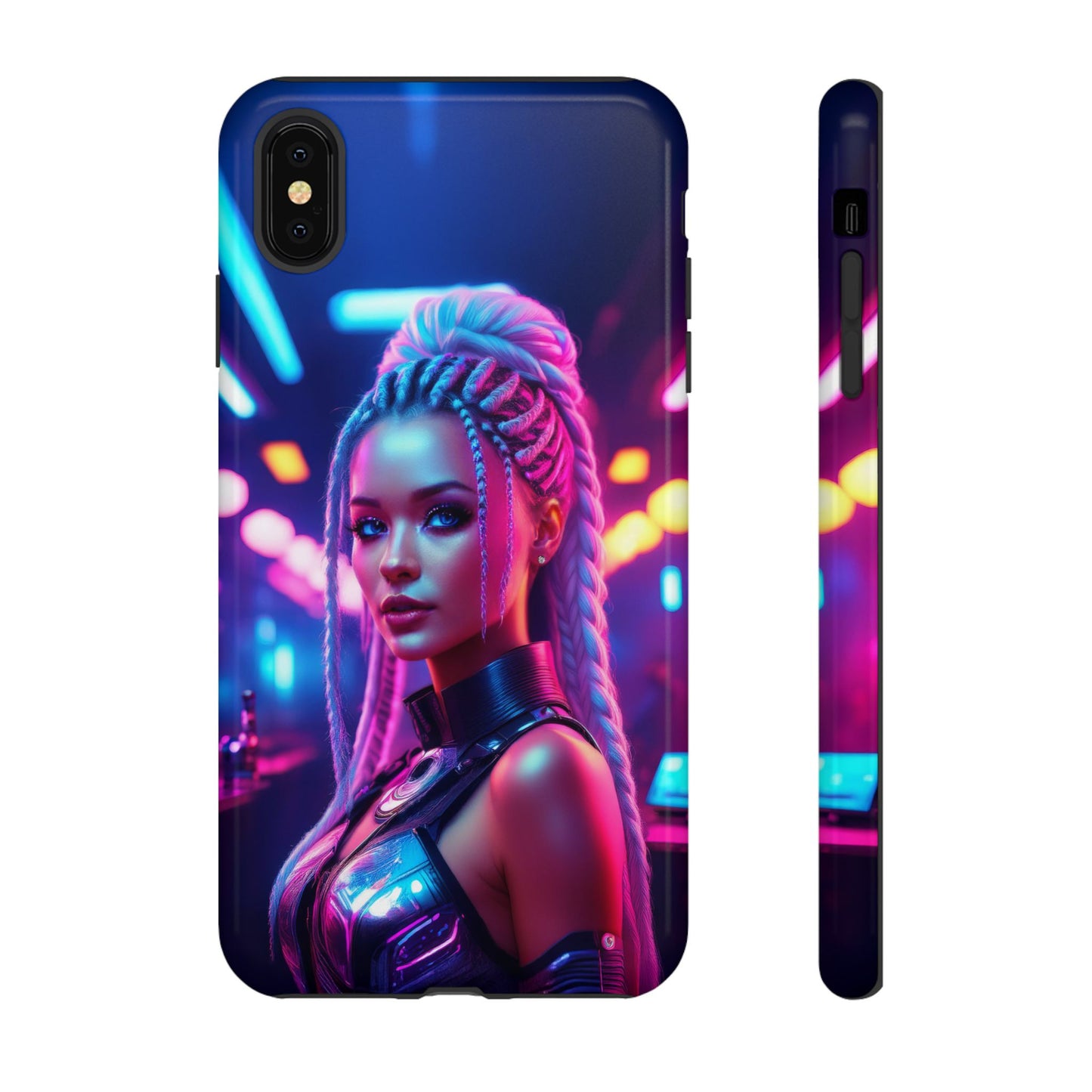 Futuristic Cyberpunk Female Cell Phone Case 007