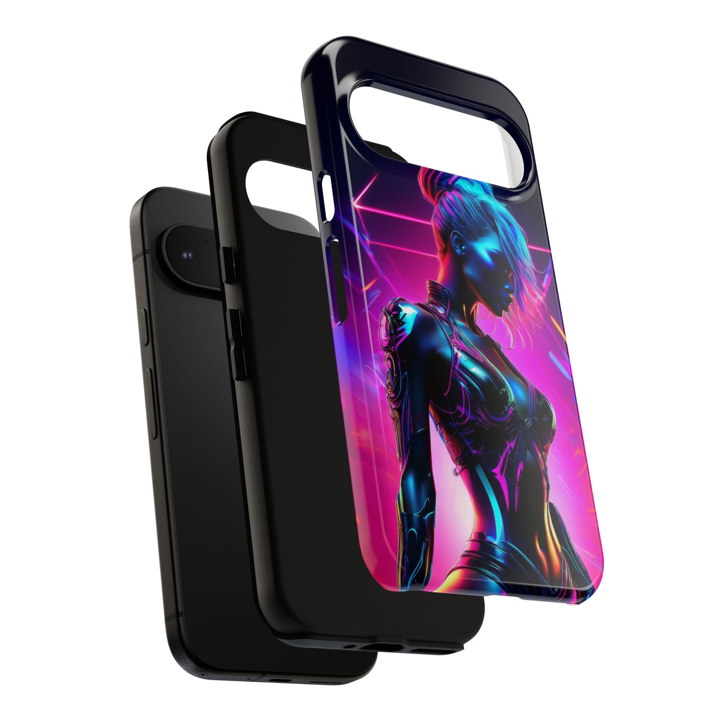 Futuristic Cyberpunk Female Cell Phone Case 017