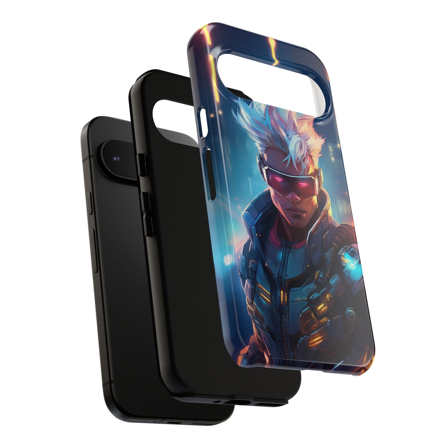 Futuristic Cyberpunk Male Cell Phone Case 018