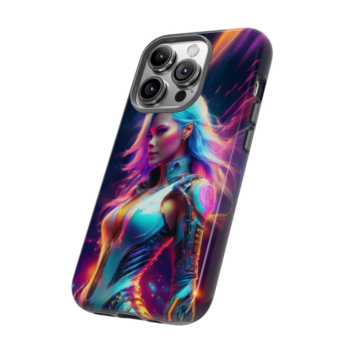 Futuristic Cyberpunk Female Cell Phone Case 012