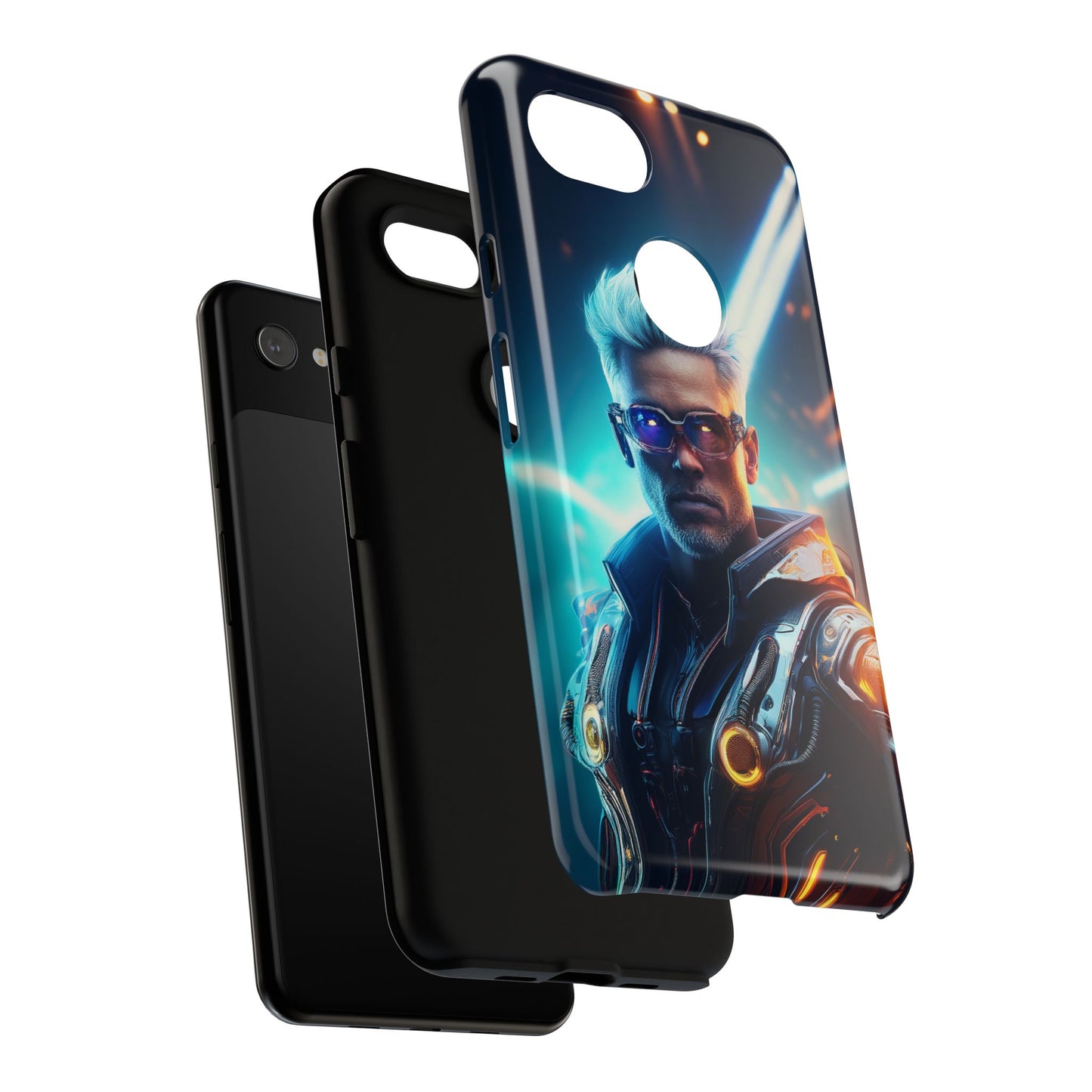 Futuristic Cyberpunk Male Cell Phone Case 013