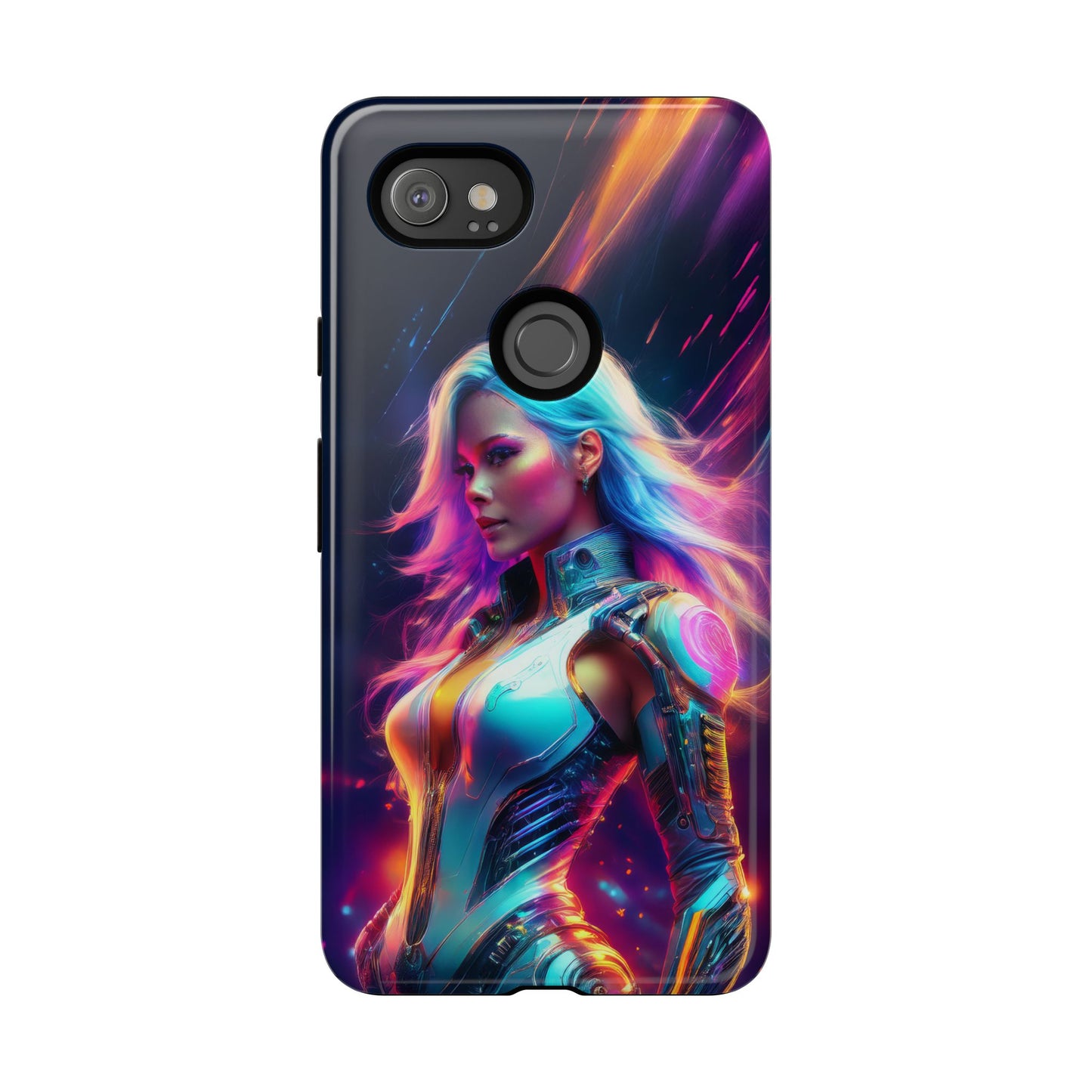 Futuristic Cyberpunk Female Cell Phone Case 012