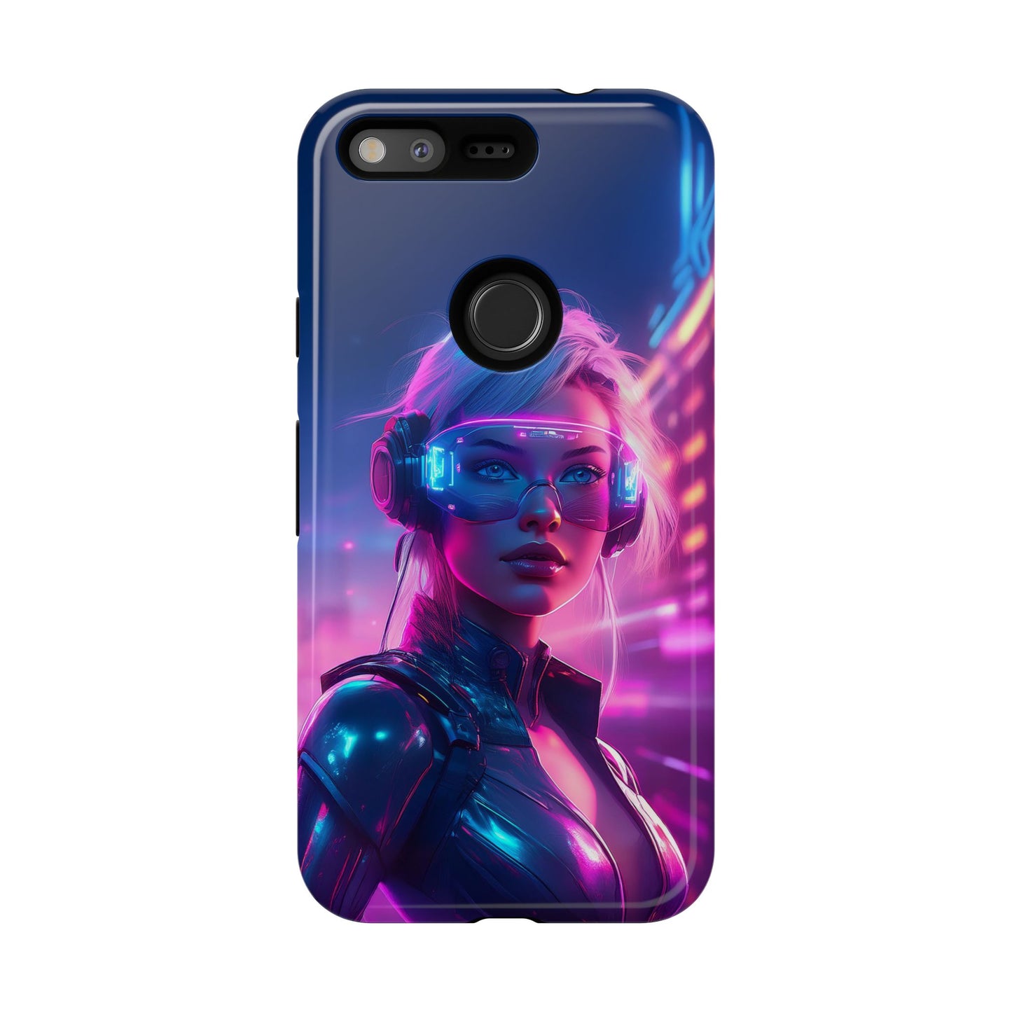 Futuristic Cyberpunk Female Cell Phone Case 029