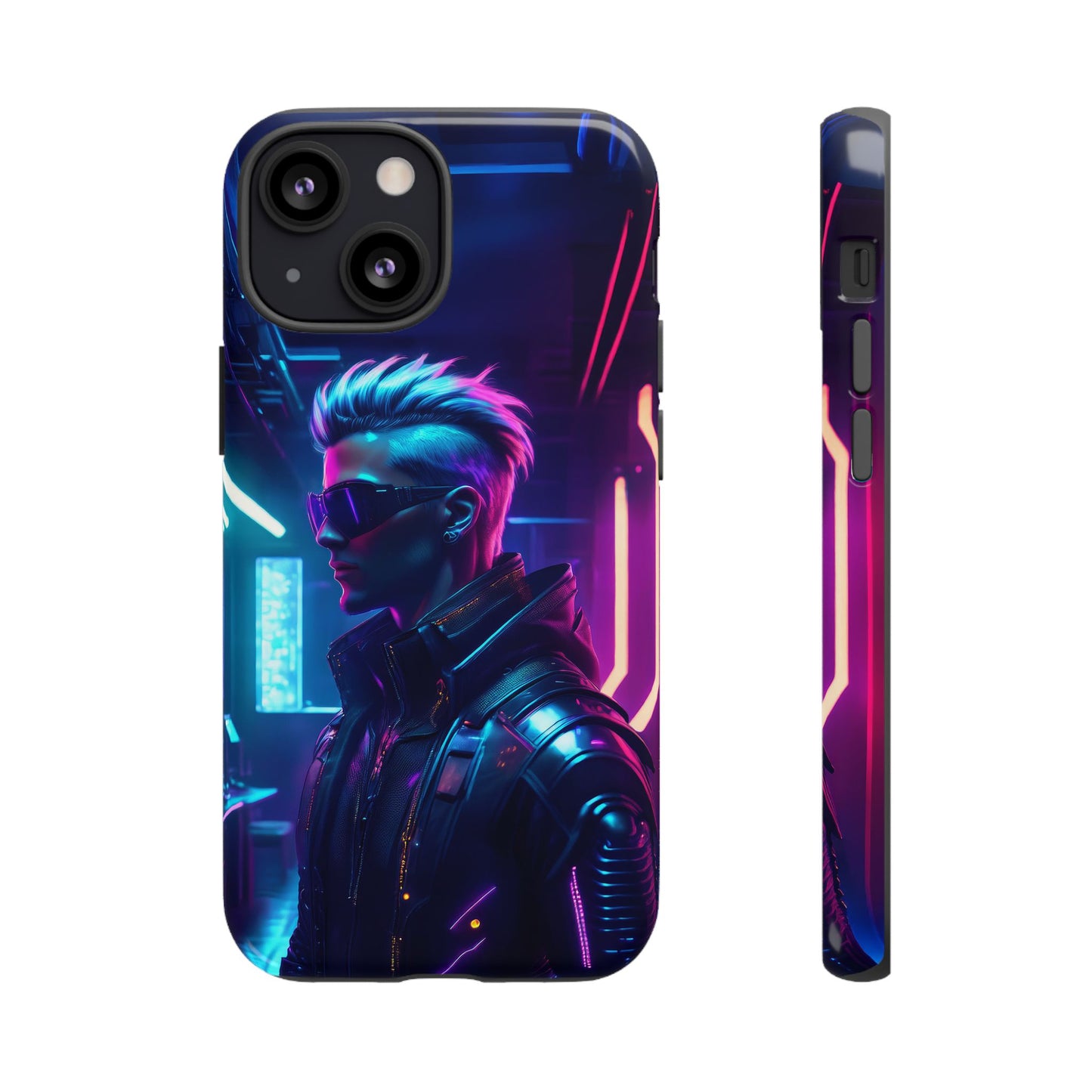 Futuristic Cyberpunk Male Cell Phone Case 002