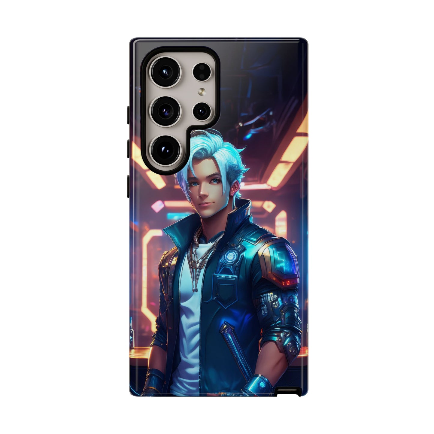 Futuristic Cyberpunk Male Cell Phone Case 009