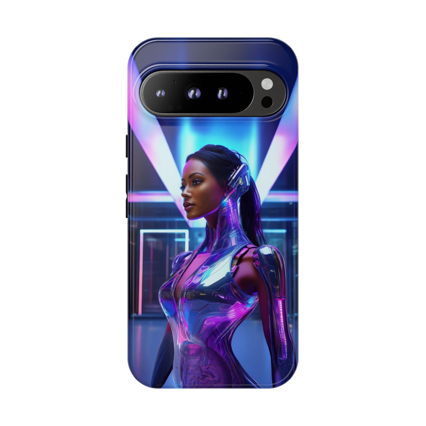 Futuristic Human Android Hybrid Cell Phone Case 017