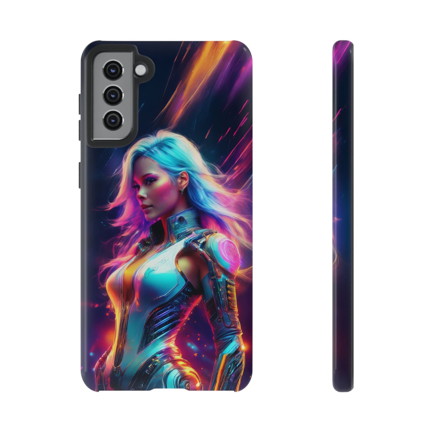 Futuristic Cyberpunk Female Cell Phone Case 012