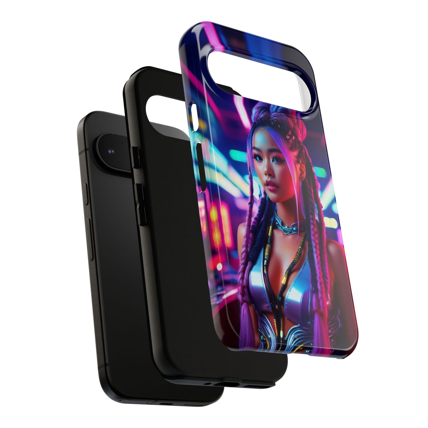 Futuristic Cyberpunk Female Cell Phone Case 008