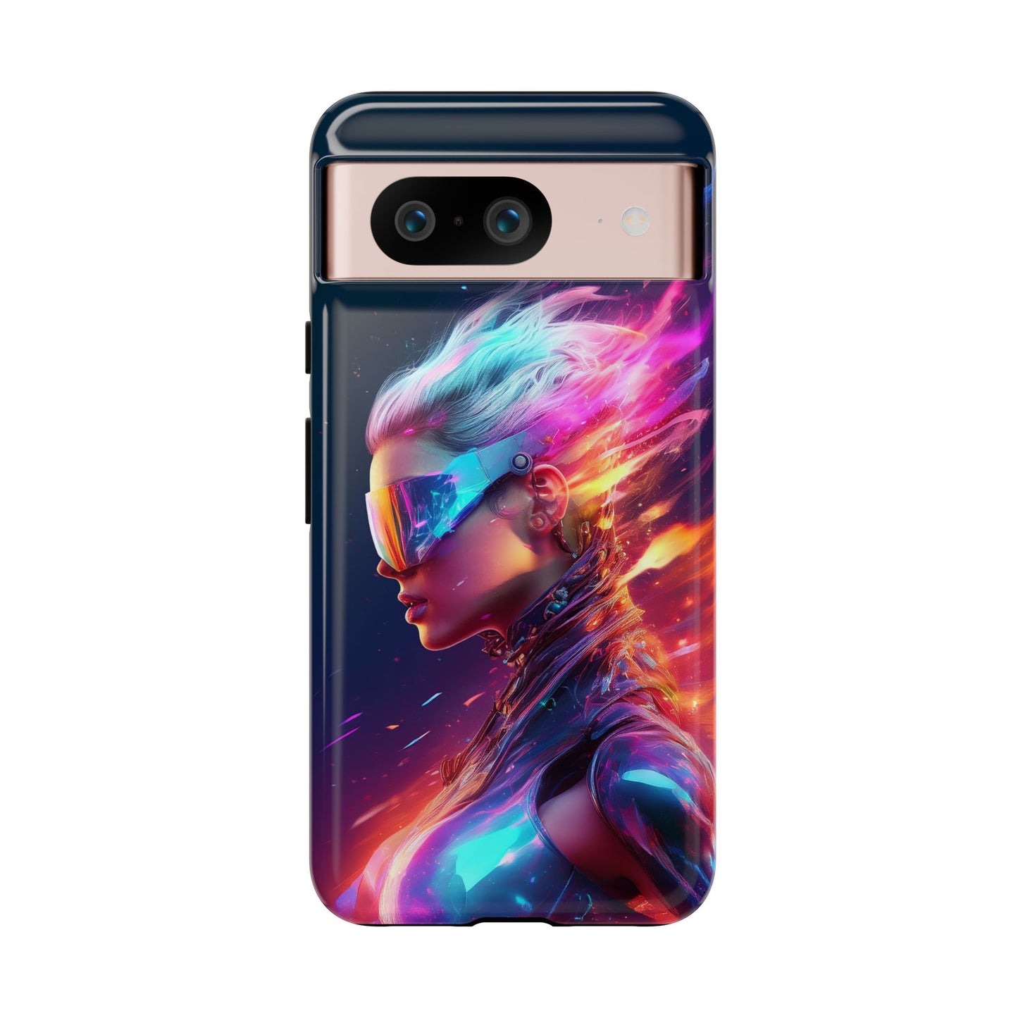 Futuristic Cyberpunk Female Cell Phone Case 025