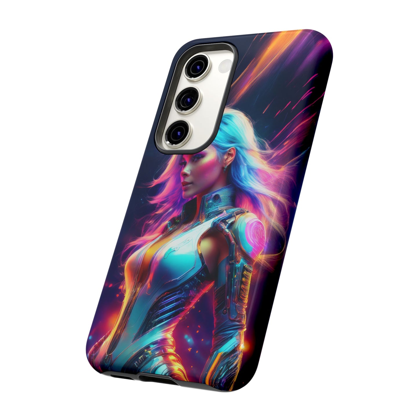 Futuristic Cyberpunk Female Cell Phone Case 012