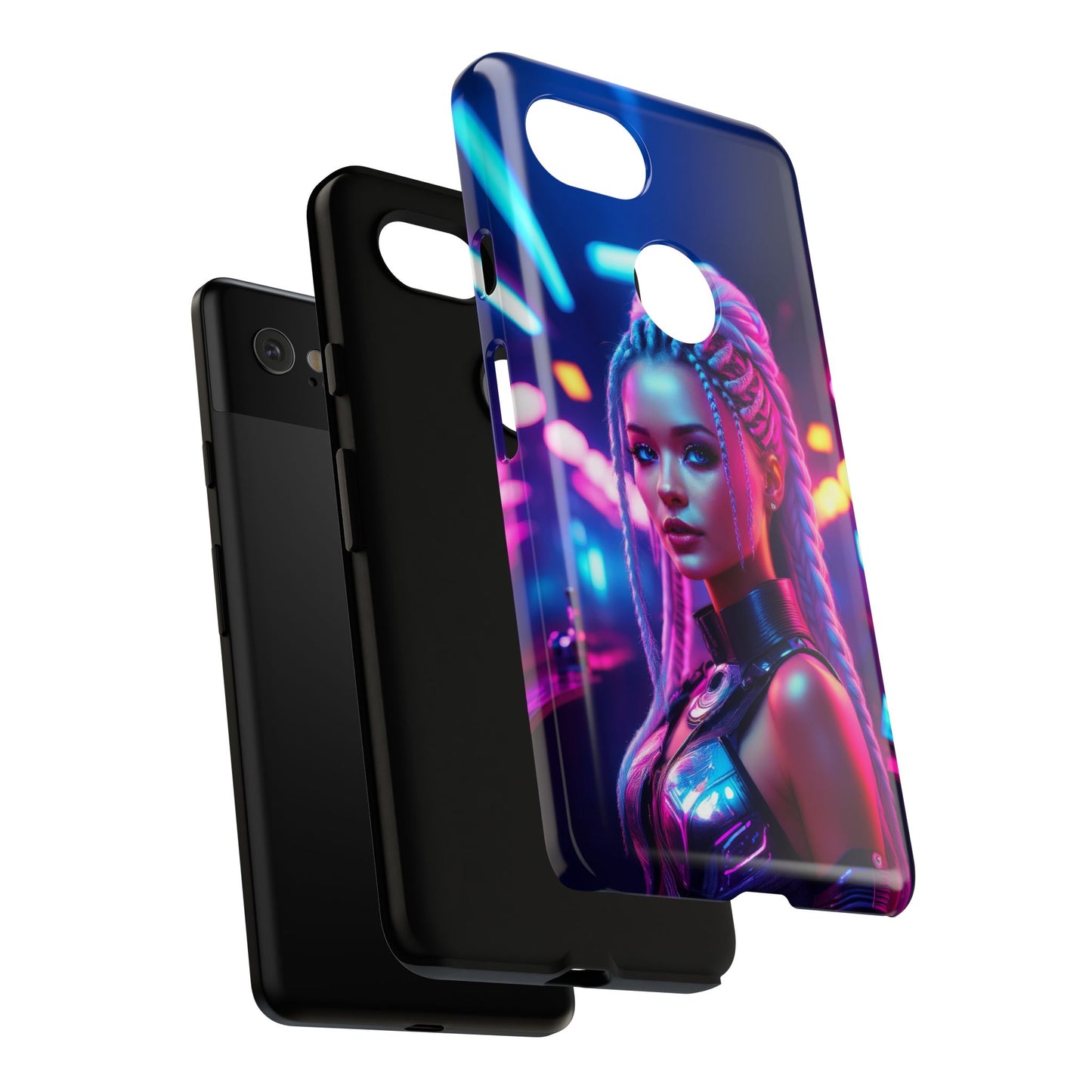 Futuristic Cyberpunk Female Cell Phone Case 007