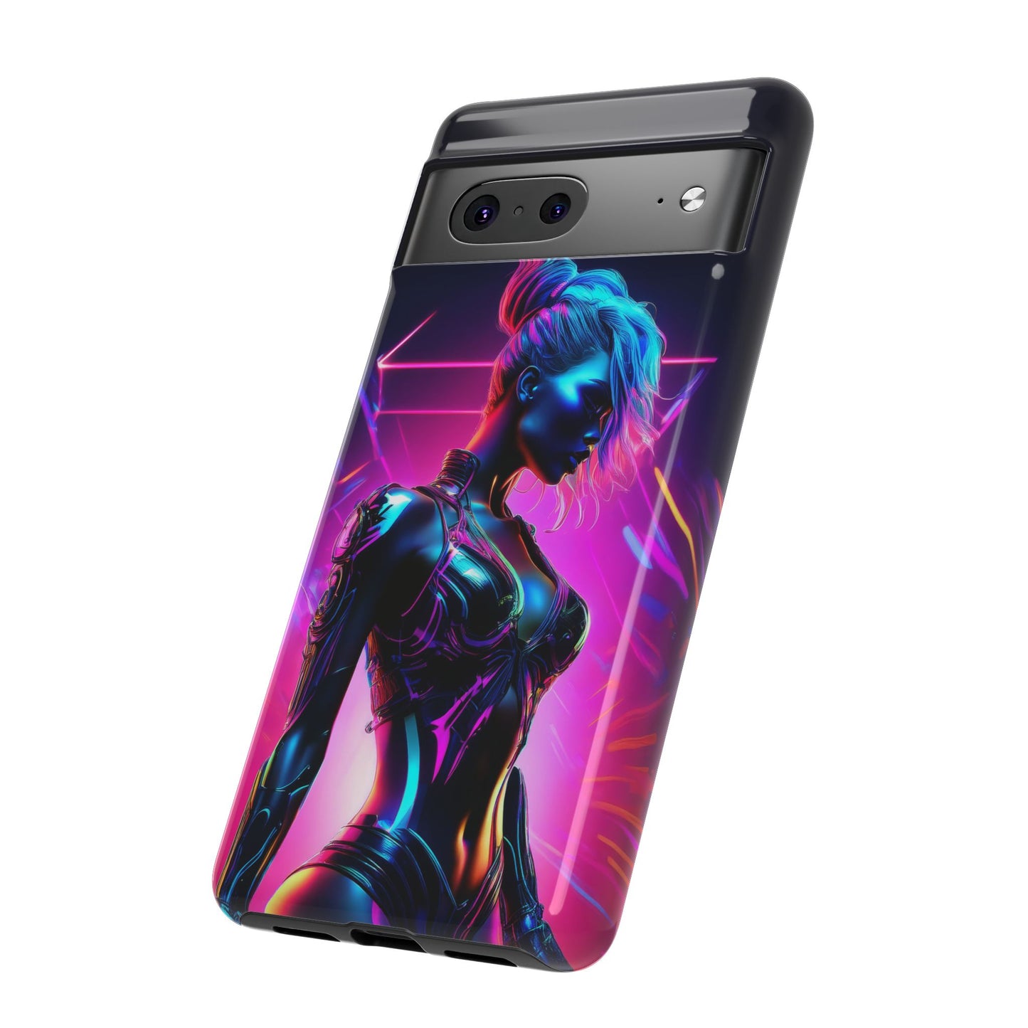 Futuristic Cyberpunk Female Cell Phone Case 017