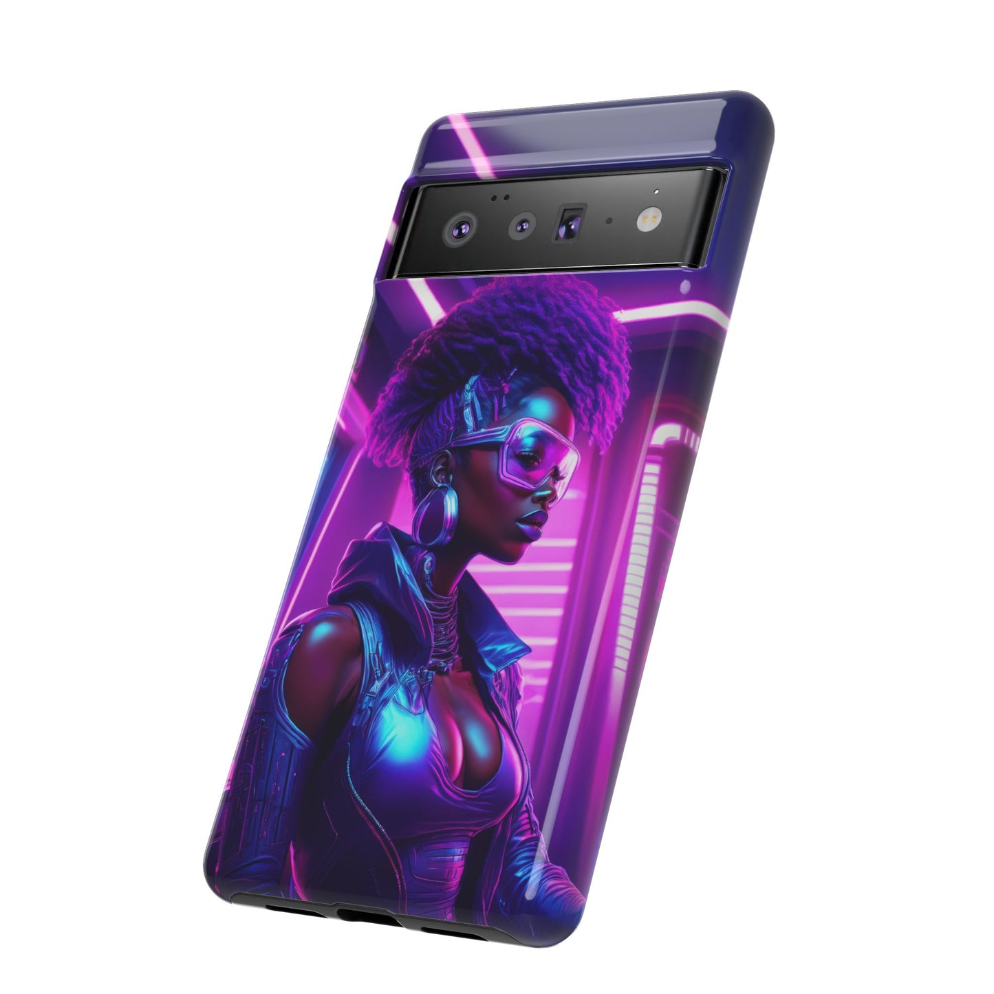 Futuristic Cyberpunk Female Cell Phone Case 004