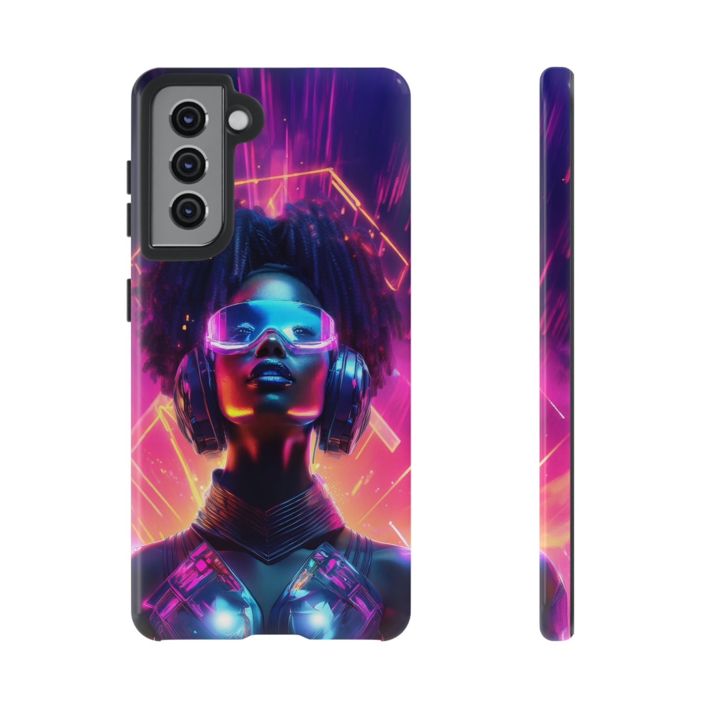 Futuristic Cyberpunk Female Cell Phone Case 030