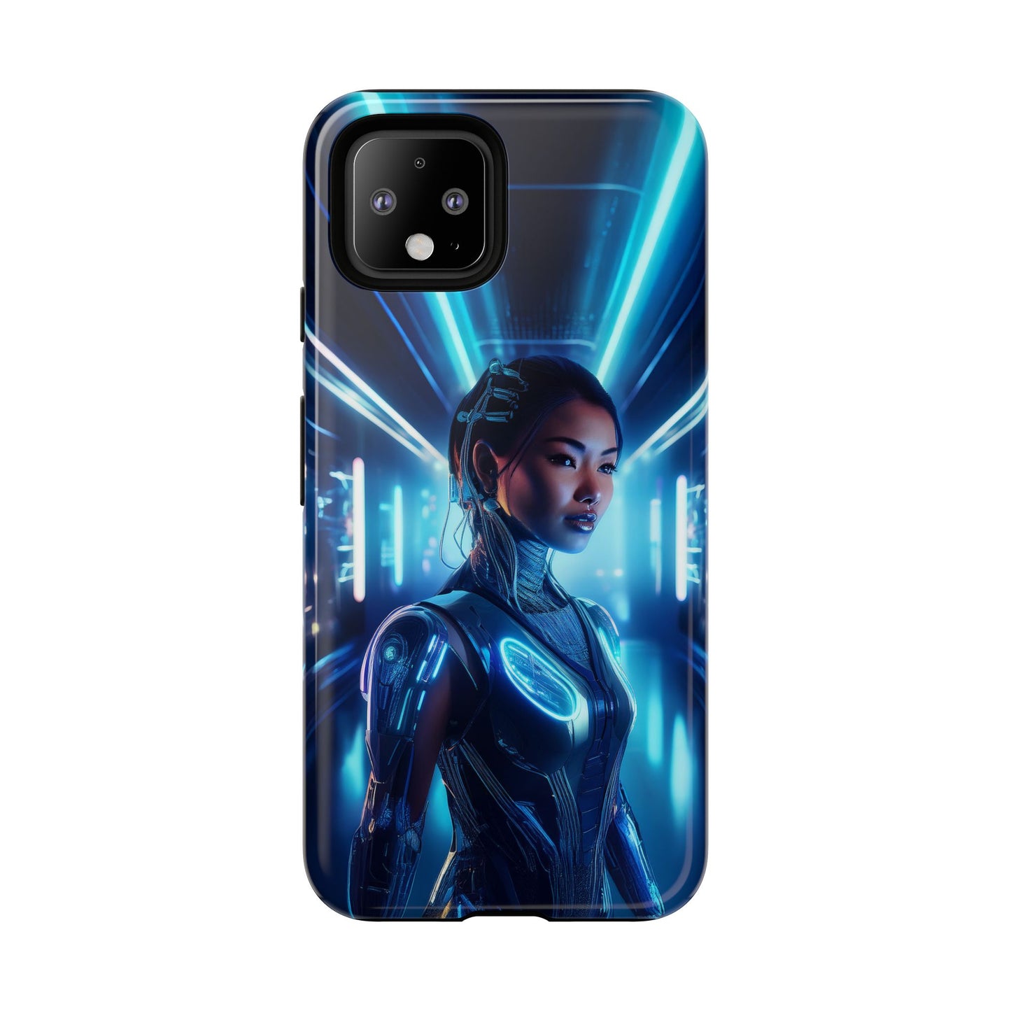 Futuristic Human Android Hybrid Cell Phone Case 004