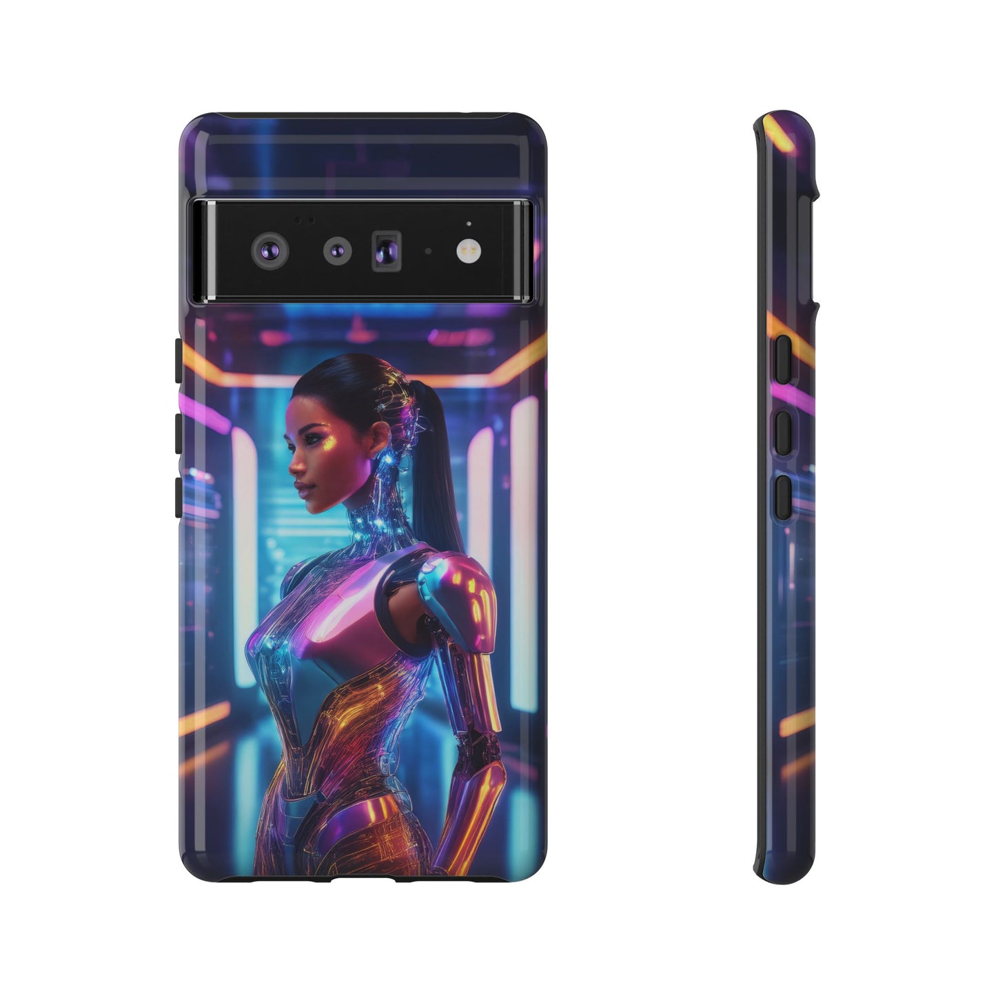 Futuristic Human Android Hybrid Cell Phone Case 016