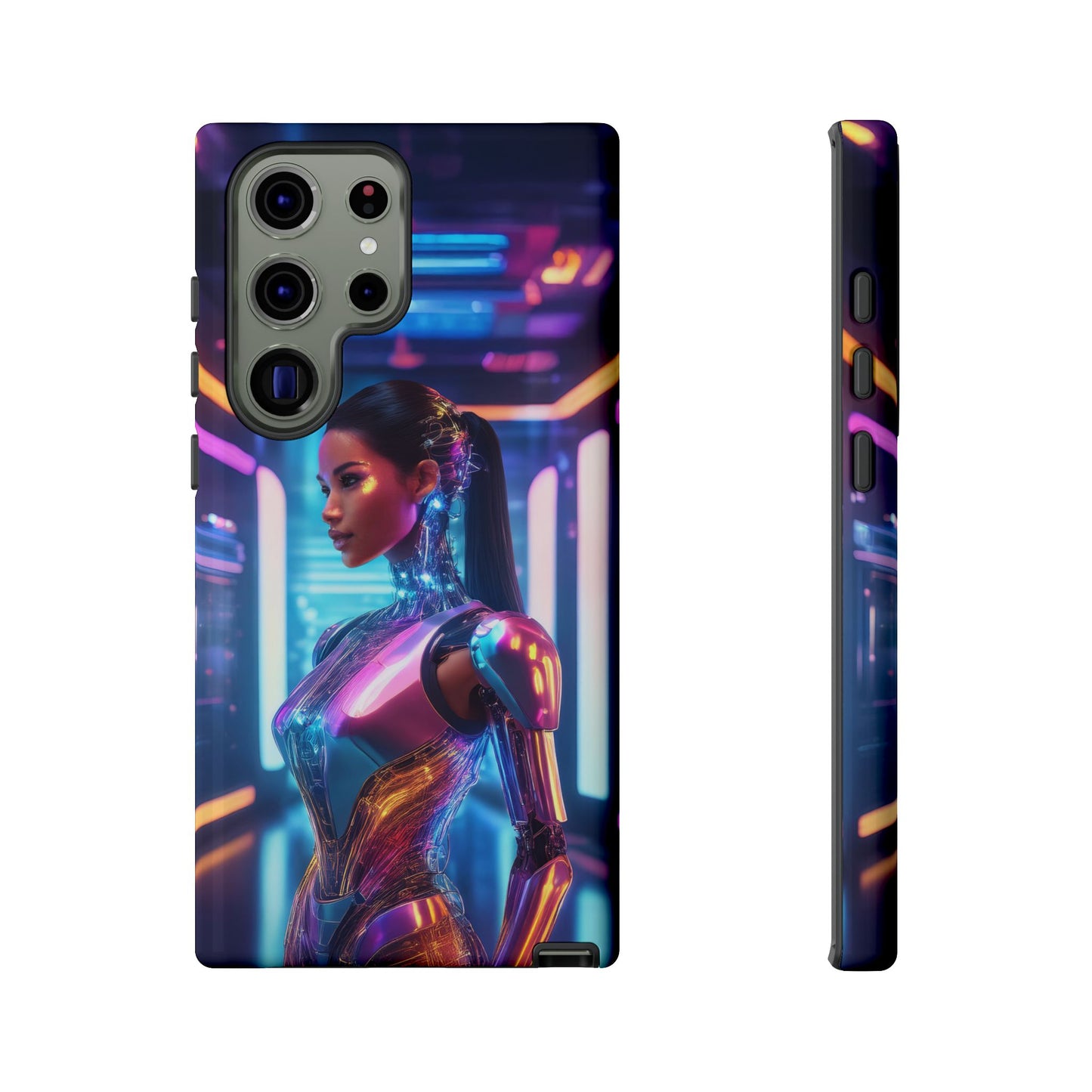 Futuristic Human Android Hybrid Cell Phone Case 016