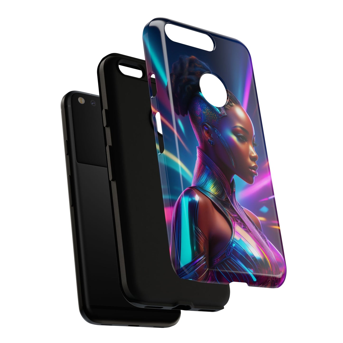 Futuristic Cyberpunk Female Cell Phone Case 014