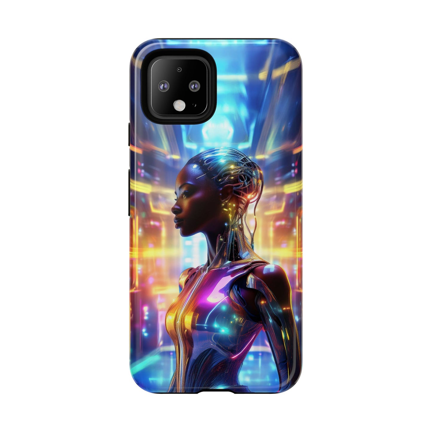 Futuristic Human Android Hybrid Cell Phone Case 011