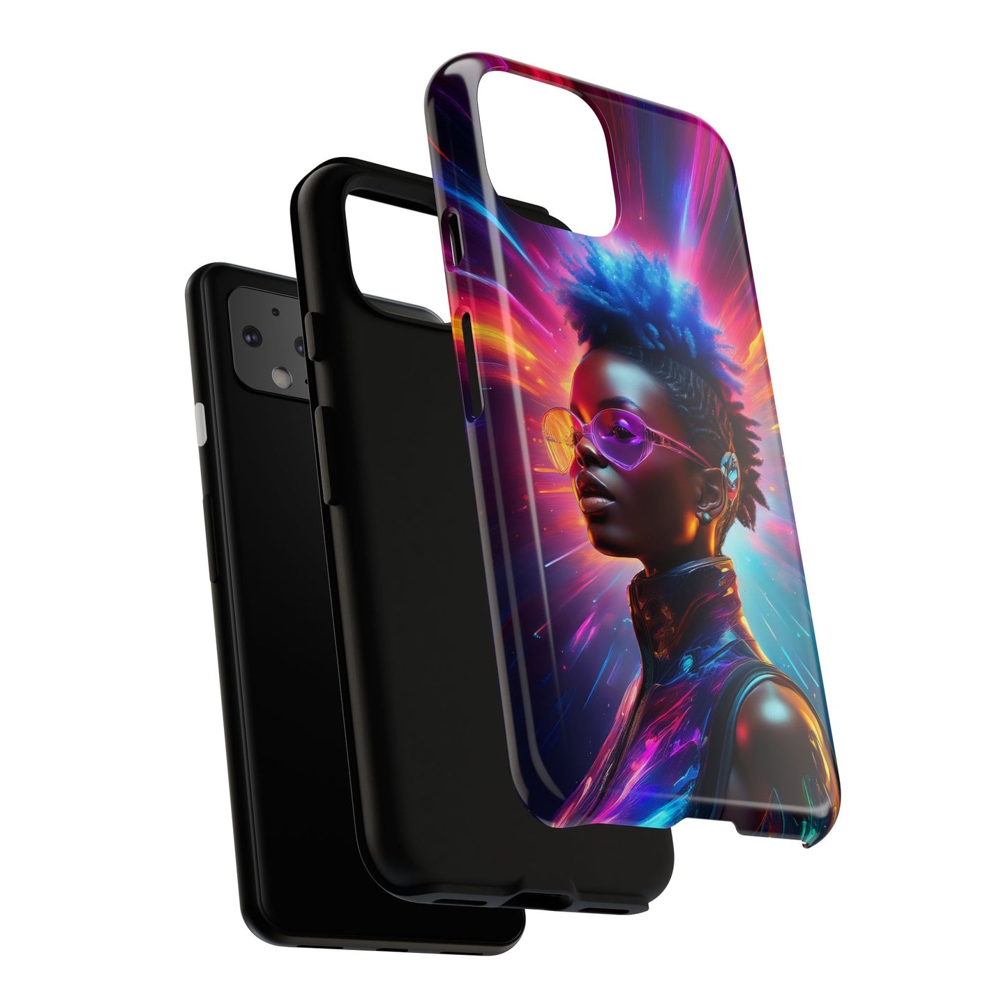 Futuristic Cyberpunk Female Cell Phone Case 026