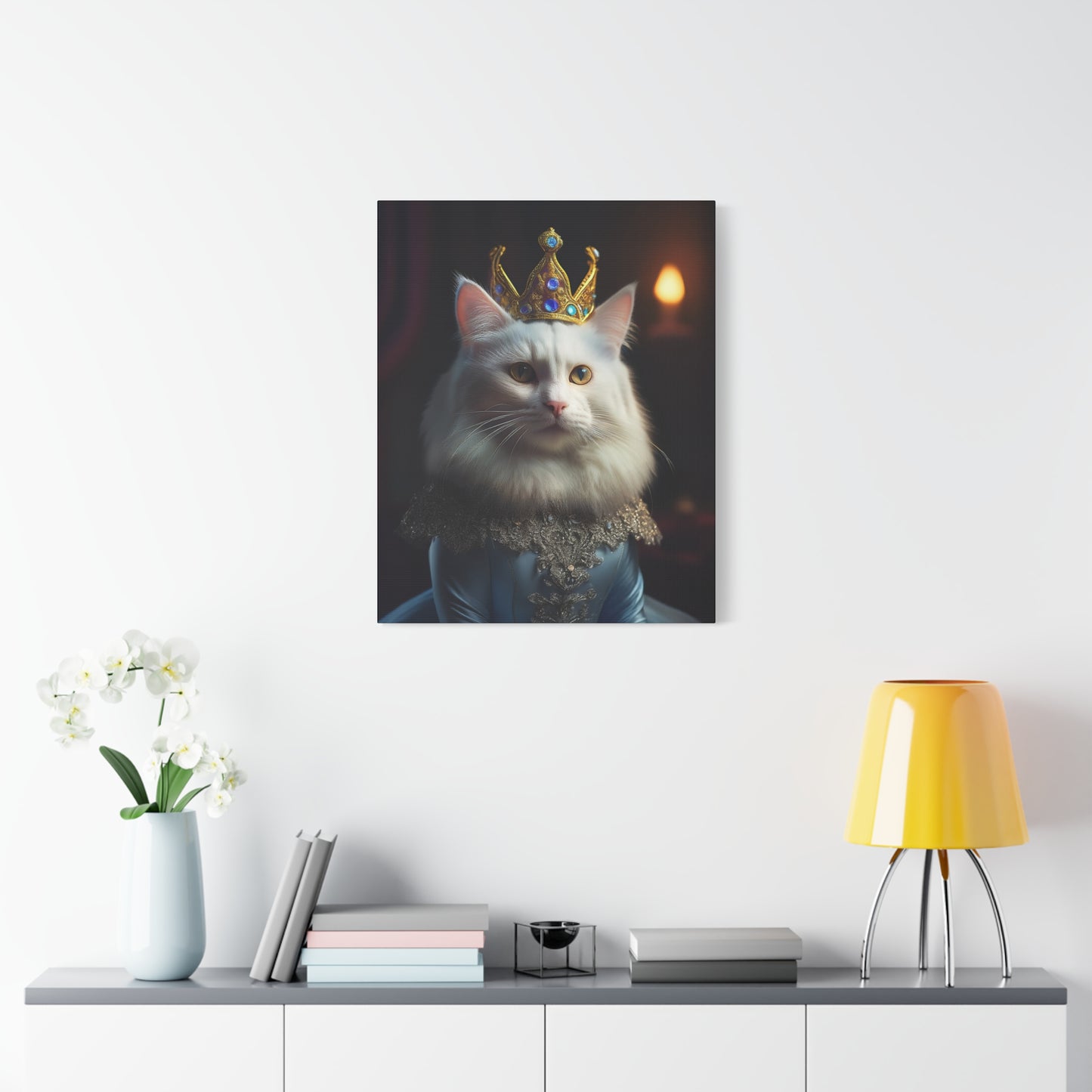 Her Royal Meowjesty Canvas Art | Stretched Matte Wall Decor 003