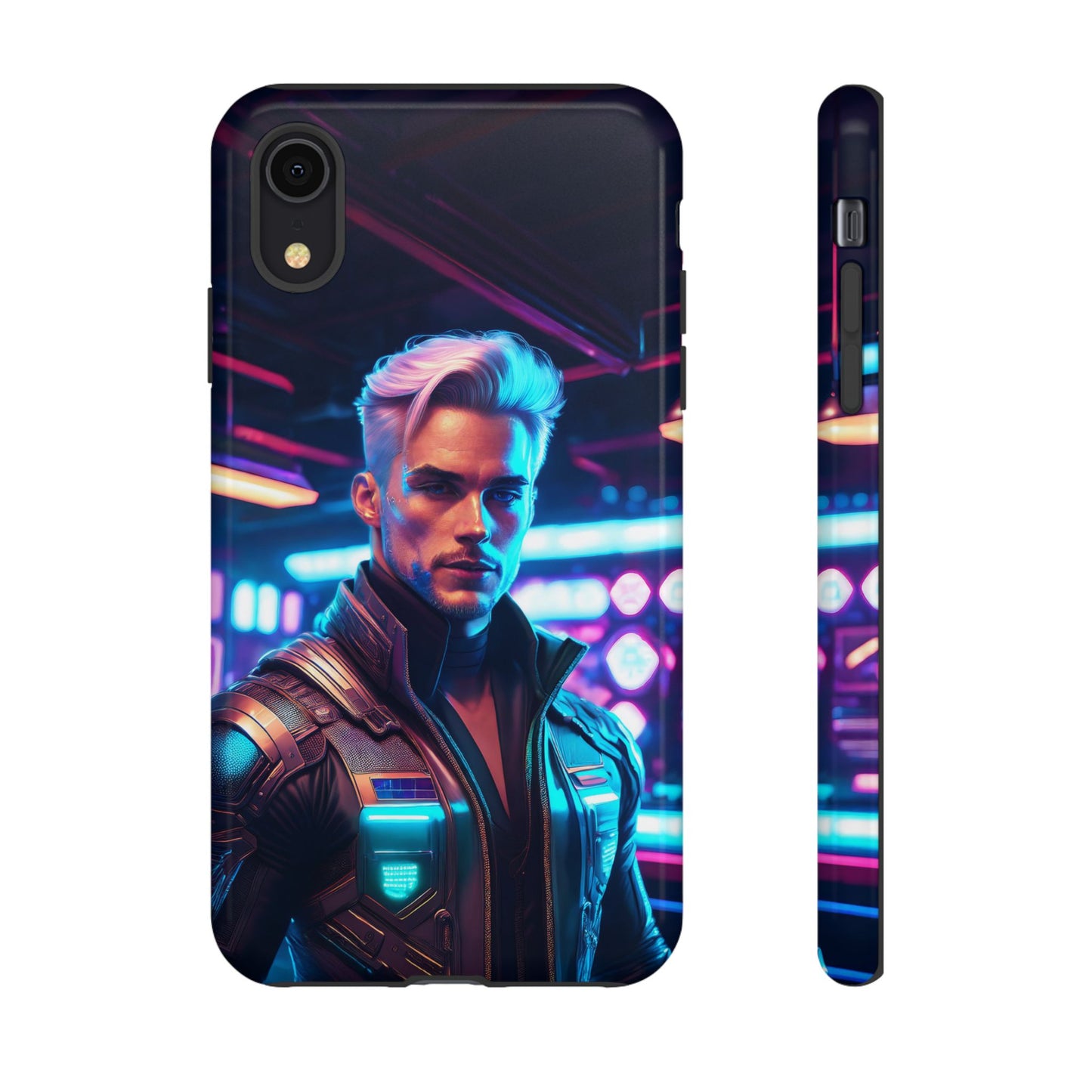 Futuristic Cyberpunk Male Cell Phone Case 008