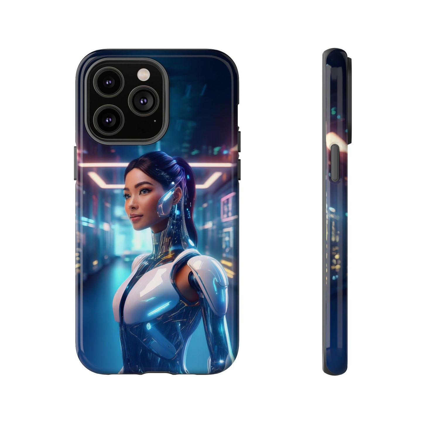 Futuristic Human Android Hybrid Cell Phone Case 005