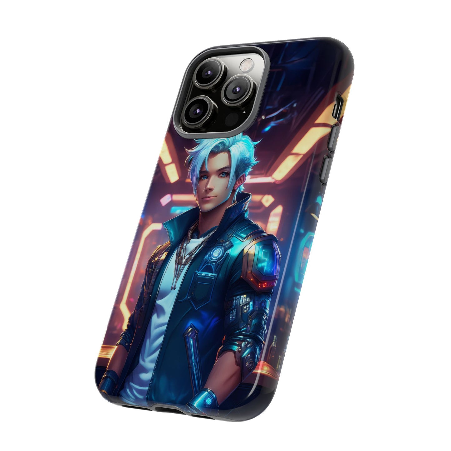 Futuristic Cyberpunk Male Cell Phone Case 009