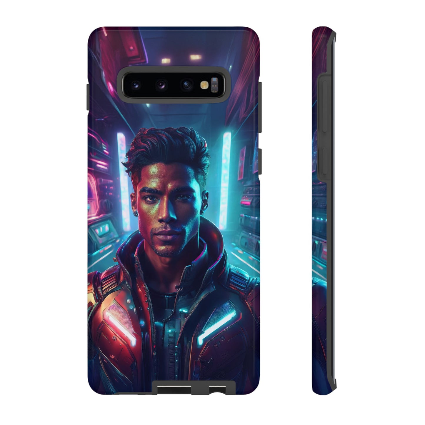 Futuristic Cyberpunk Male Cell Phone Case 007