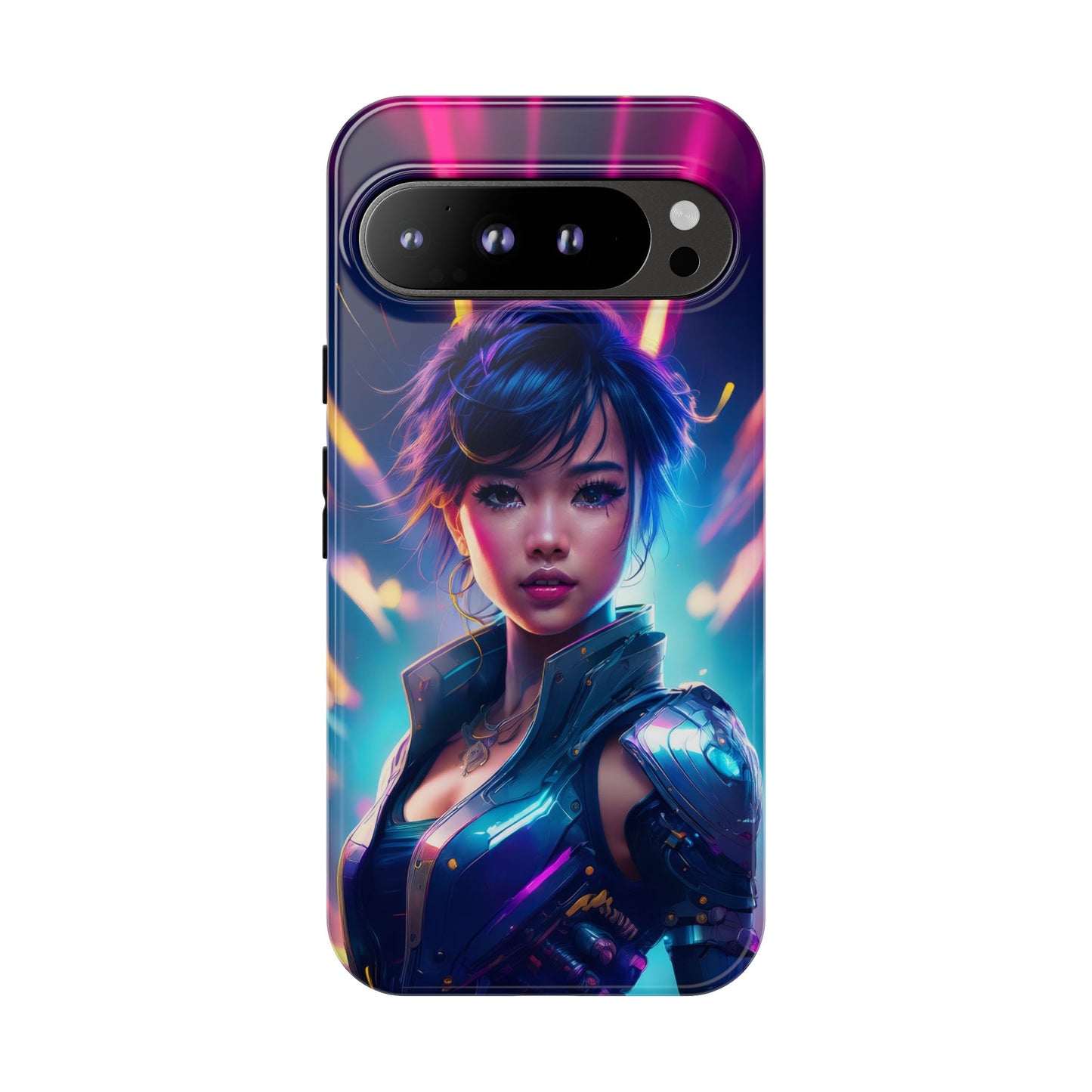 Futuristic Cyberpunk Female Cell Phone Case 024