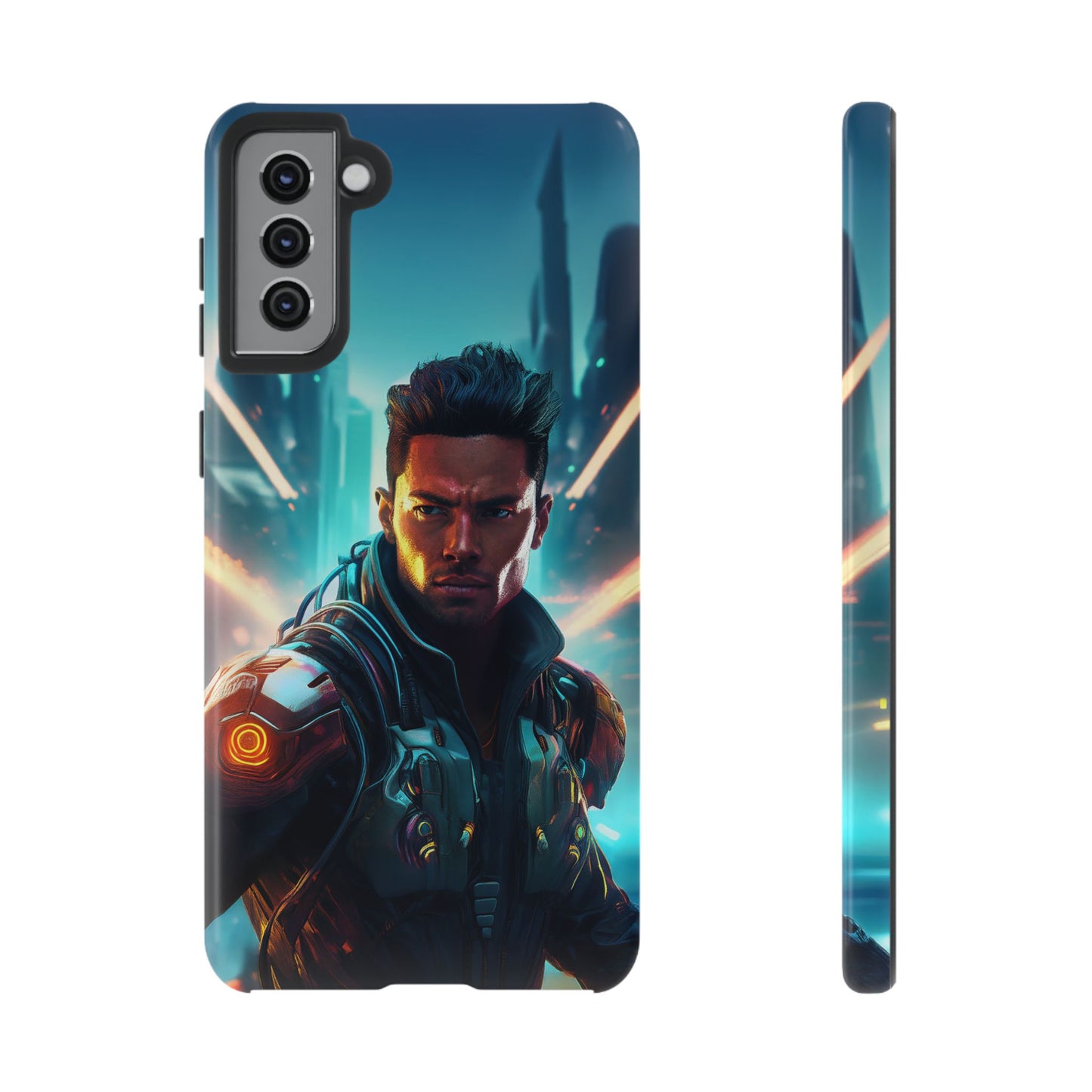 Futuristic Cyberpunk Male Cell Phone Case 015